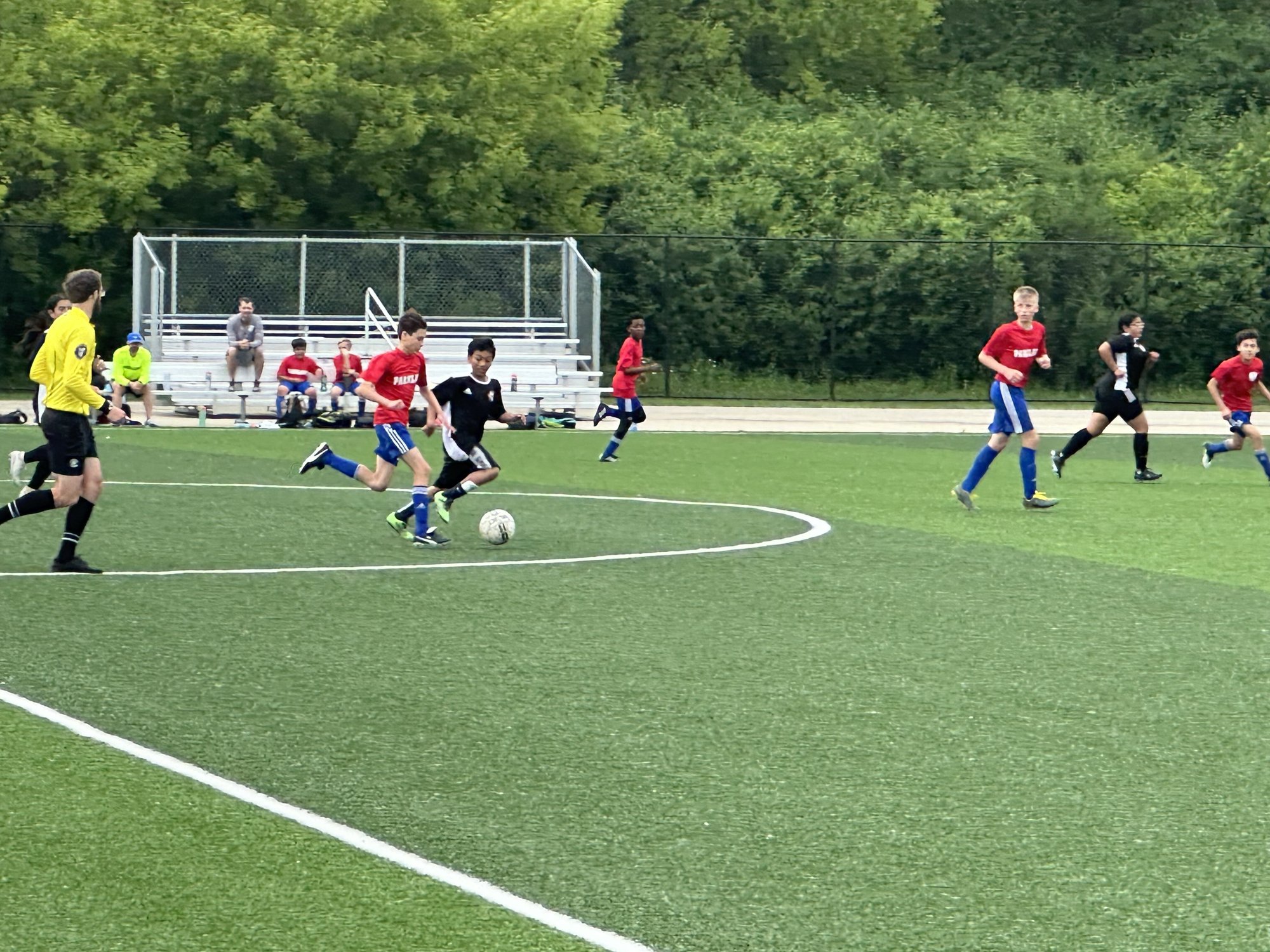 Parkland S.C. playing a game at West Allis Athletic Complex.